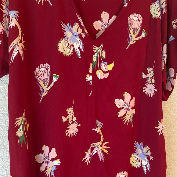 Madewell Novel Shift Dress in Bird Of Paradise Print Size Large - Picture 6 of 8